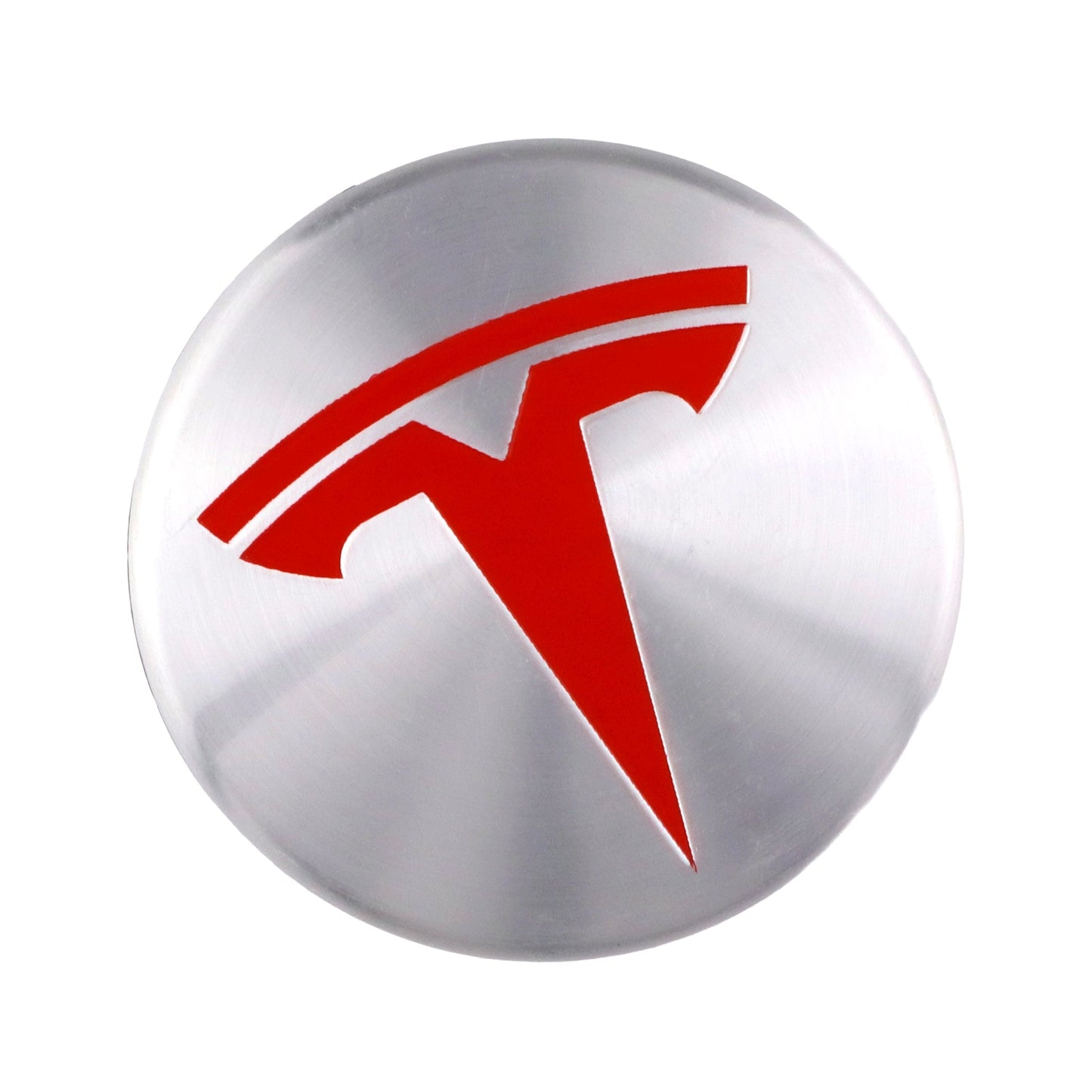 Hub Caps Compatible with Tesla Model S / 3 / X / Y – Chrome Red Finish