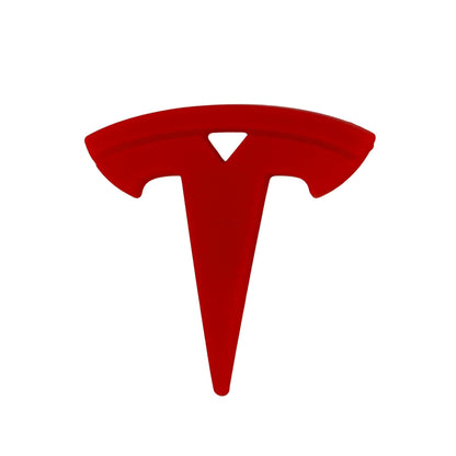 Tesla Emblem Overlay | Classic Red