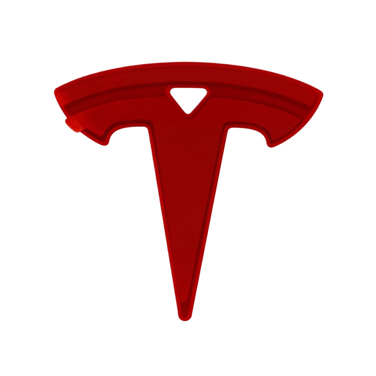 Tesla Emblem Overlay | Classic Red